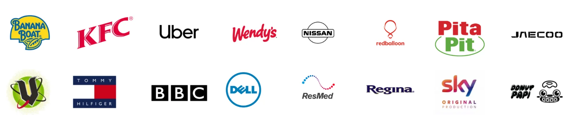 Brand logos of Gamify clients including KFC, Uber, Wendy's, Nissan, RedBalloon, Tommy Hilfiger, BBC, Dell, ResMed and Regina